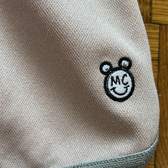 NWT Converse Miley Cyrus metallic pink/grey running shorts Size XS - Picture 7 of 8